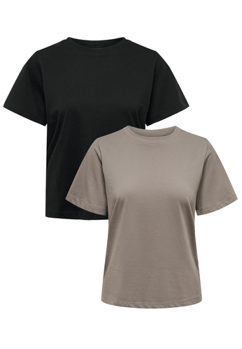 Basic T-Shirt 2-er Set VMPAULA 