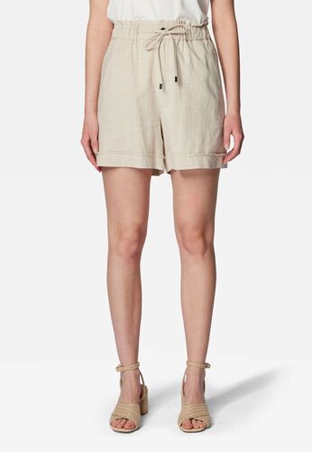 Leinen Stoff Shorts Loose 
