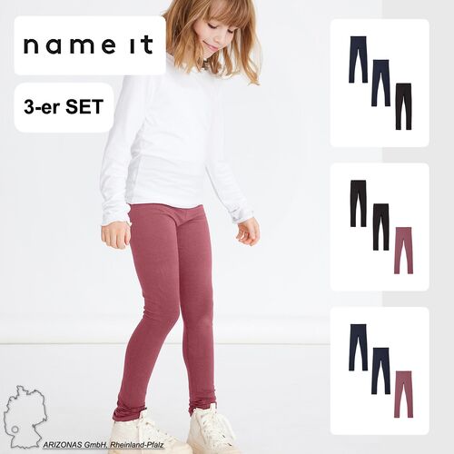 Basic Leggings 3er St�ck Set NKFVIVIAN