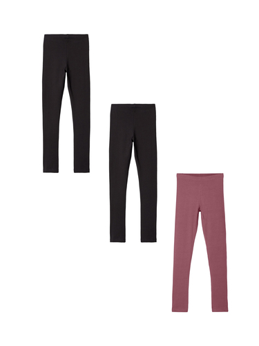 Basic Leggings 3er St�ck Set NKFVIVIAN 