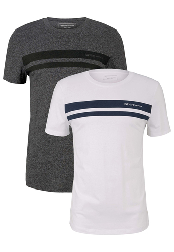 Tom Tailor 2-er Set Basic T-Shirts 