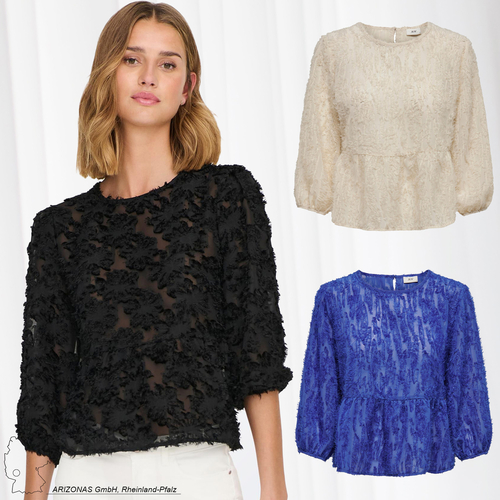 Elegante 3/4 Arm Mesh Bluse JDYKING 