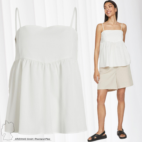 Babydoll Tr�gertop mit Strukturgewebe VIKADIA