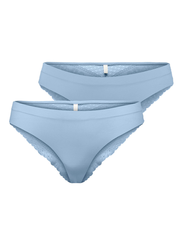 Spitzen Slips 2-er Pack String Unterhosen Brazilian Tanga ONLCAROLINE