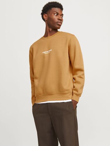 Jack & Jones Lockerer Rundhals Sweater 3D Print  