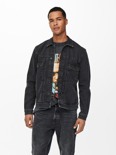 Jeansjacke LED ZEPPELIN Denim Shacket ONSBART 