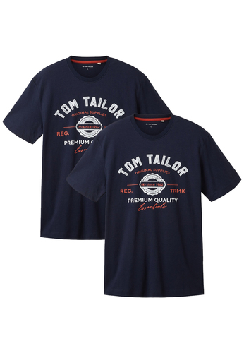 Tom Tailor Logo T-Shirt 2er Set 
