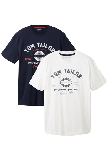 Tom Tailor Logo T-Shirt 2er Set 