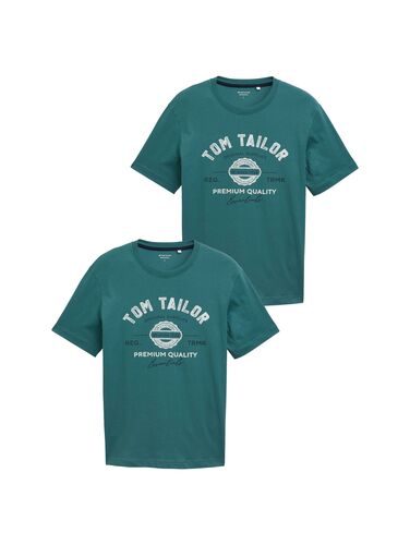 Tom Tailor Logo T-Shirt 2er Set 
