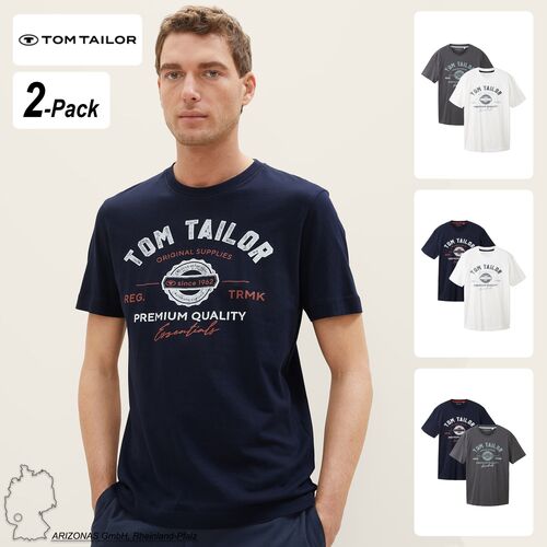 Tom Tailor Logo T-Shirt 2er Set