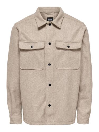 Lockere Freizeithemd Bluse mit Brust Taschen 
