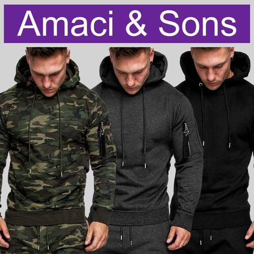 Bequemer Kapuzenpullover Casual Sweatshirt Hoodie A&S