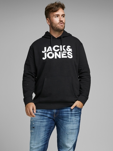Jack & Jones Plus Size Hoodie Kapuzen Pullover JJECORP 