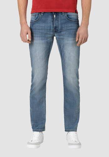 Herren Jeans Hose Denim Pants Stone Wash 