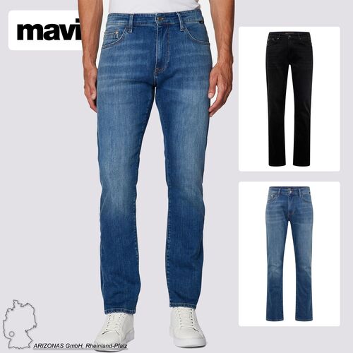 Jeans Straight Denim 5-Pocket-Style Stretch