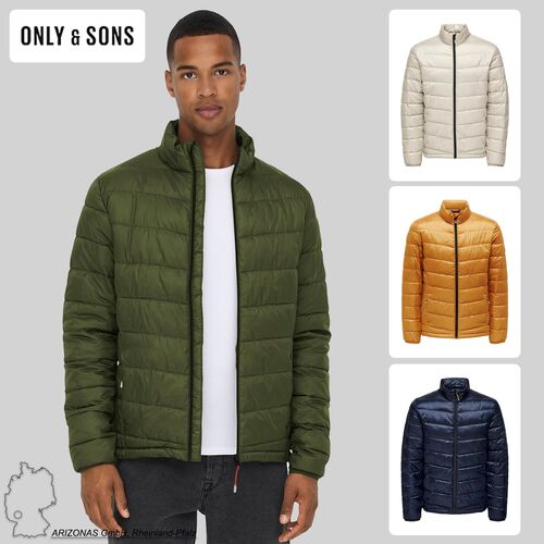 Leichte Steppjacke D�nn Gef�ttert Einfarbig ONSCARVEN