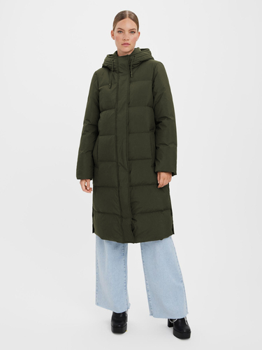 Lange Puffer Jacke Winter Stepp Mantel Parka mit Kapuze VMERICAHOLLY 