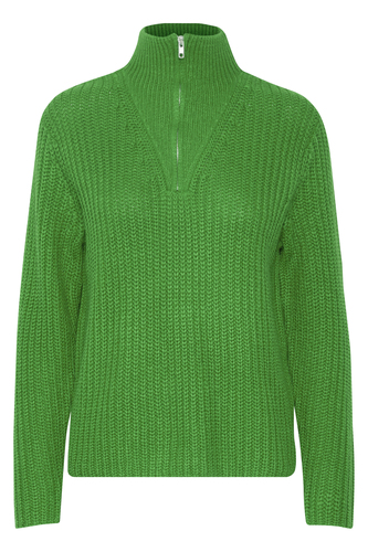 Troyer Grobstrick Pullover Rei�verschluss Sweater 