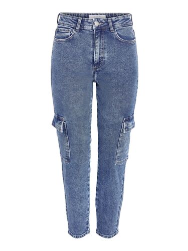 Cargo Jeans Hose Regular Fit Denim Pants 