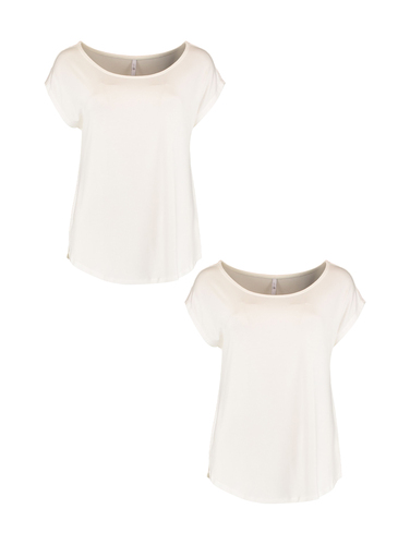 Shirt 2er-Set Kurzarm mit Fledermaus�rmeln 