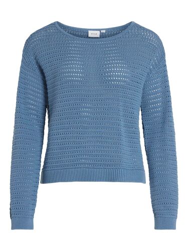 Legerer Strickpullover Langarm Sweater Shirt VIBELLISINA  