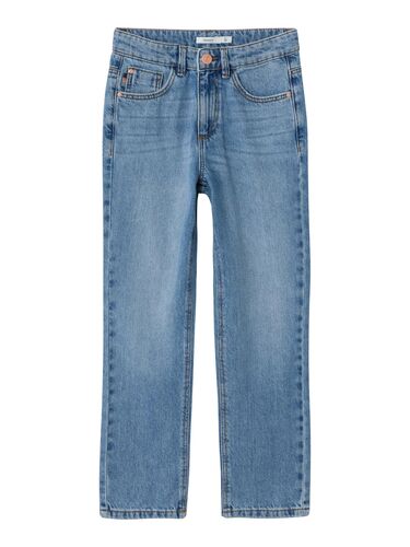 M�dchen Jeans Straight Denim Hose Mid Waist Pants NKFROSE  