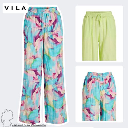 Bequeme Stoffhose Weite Marlene Pants Palazzo Style 