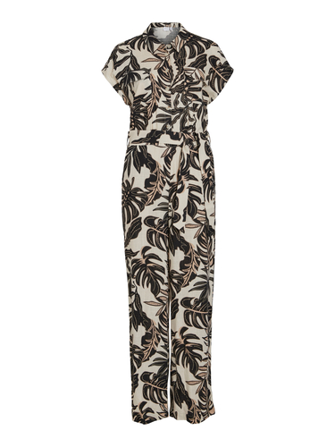 Eleganter Overall Jumpsuit Einteiler Hosenanzug mit Bindeg�rtel VIPANA  