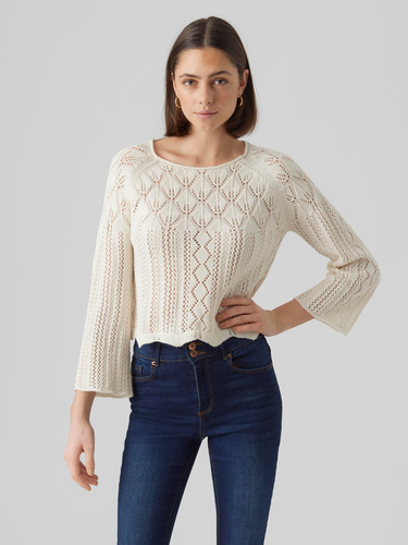Weicher Pullover Strick Muster Design Top Legereres Oberteil 
