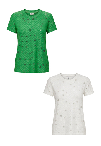 Shirt 2er-Set Kurzarm Rundhals T-Shirt 