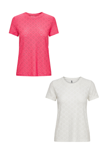 Shirt 2er-Set Kurzarm Rundhals T-Shirt 