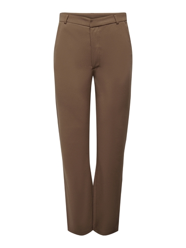 Komfortable Stoffhose Mid Waist Elegante Chino Business Pants 