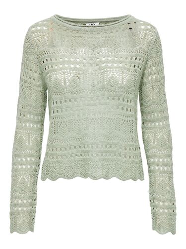 Weicher Pullover Strick Muster Design Top Legereres Oberteil 
