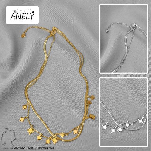 Halskette Lariat Y-Halskette Modeschmuck aus Edelstahl