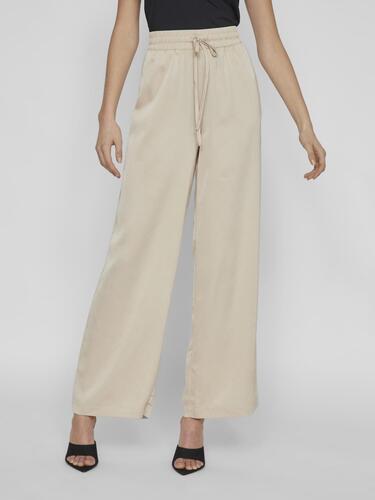 Stoff Hose mit Verstellbarem Bund Palazzo Style 