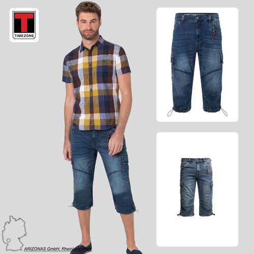 Shorts 3/4 Denim Pants loose Fit Mid Waist Jeansshorts