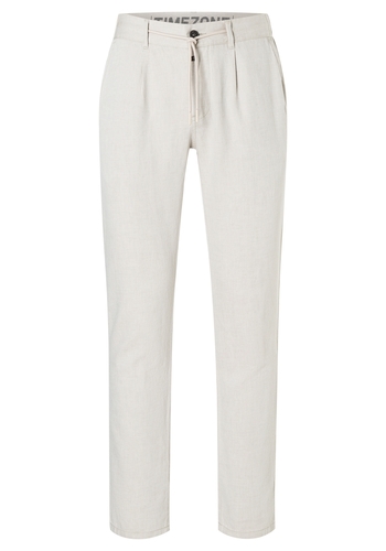 Chino Stoff Hose Leinen Denim Jogger Pants mit Tunnelzug 