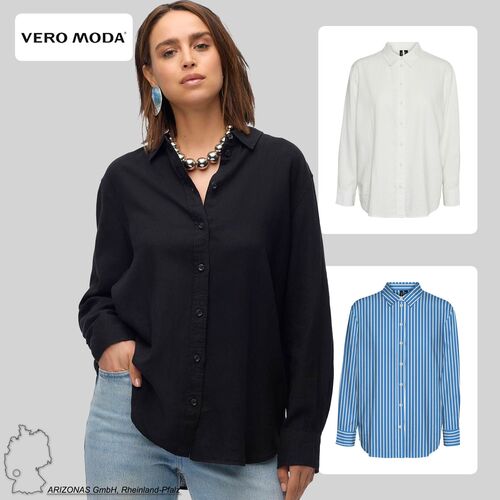 Hemd Basic Rundhals Bluse