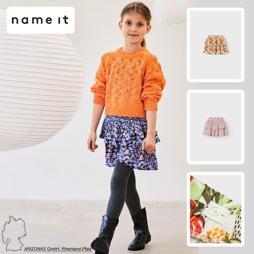 Minirock Trendiges Blumenprint Skirt