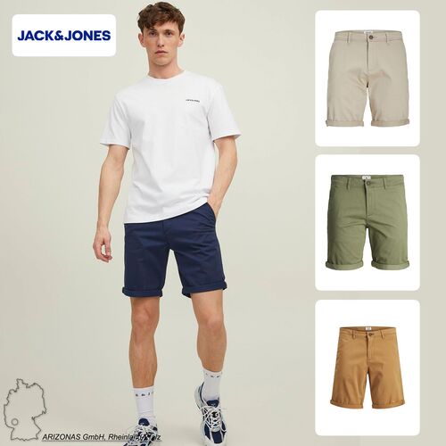 Jack & Jones Herren Shorts Mid Waist Chino Midi Bermuda Pants