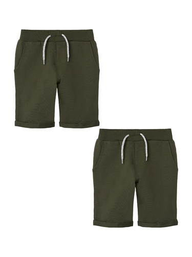 Shorts 2er-Set elastischer Bund 