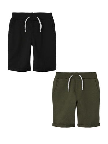 Shorts 2er-Set elastischer Bund 