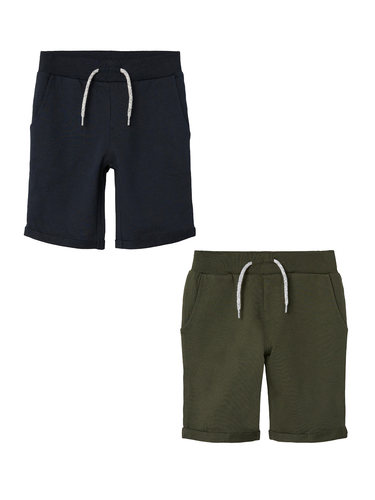 Shorts 2er-Set elastischer Bund 