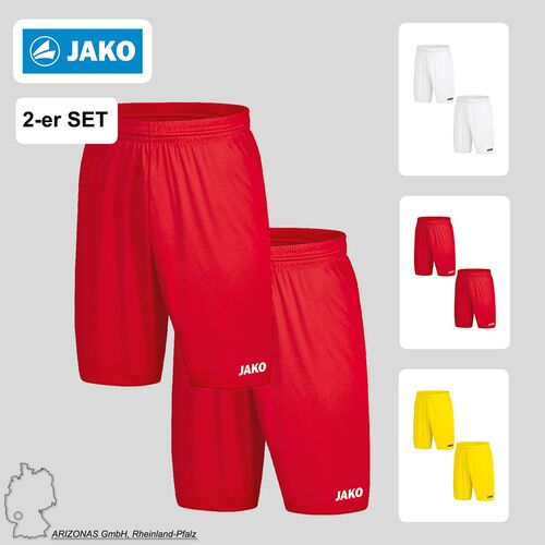 Jako Kurze Sporthose 2er-Set Shorts Elastisch Kordelzug