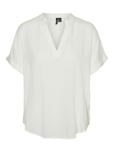 Top Casual Splitneck Bluse 