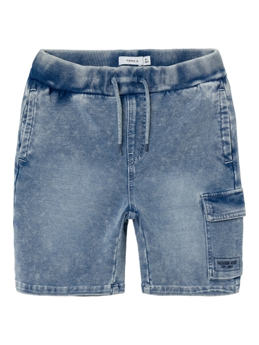 Trendige Stretch Jeans Shorts Kurze Cargo Hose Denim Pants 