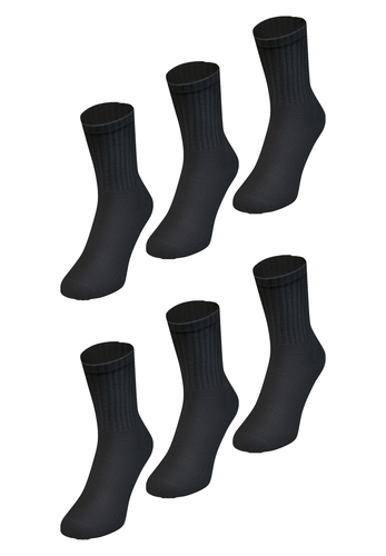 Jako Socken 6er-Set gepolsterte Fersen- und Zehenbereich 