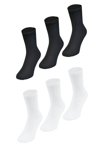 Jako Socken 6er-Set gepolsterte Fersen- und Zehenbereich 