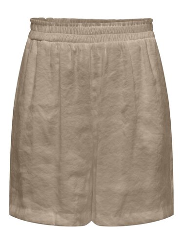 Kurze Stoff Bermuda Hose Sommer Pants mit Elastischem Bund 