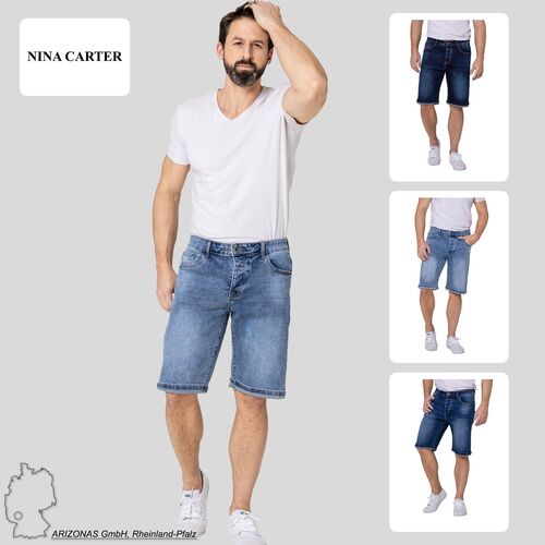 Shorts Denim Regular Fit Bleached Jeansshorts